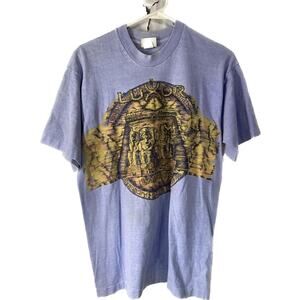 Vintage Luxor Las Vegas T-Shirt Purple Pyramid sz L Single Stitch Graphic Tee